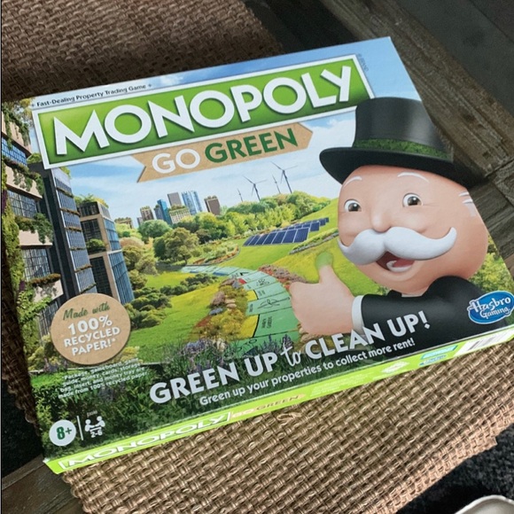 monopoly Games Monopoly Go Green Edition Game Made With 0 Recycled